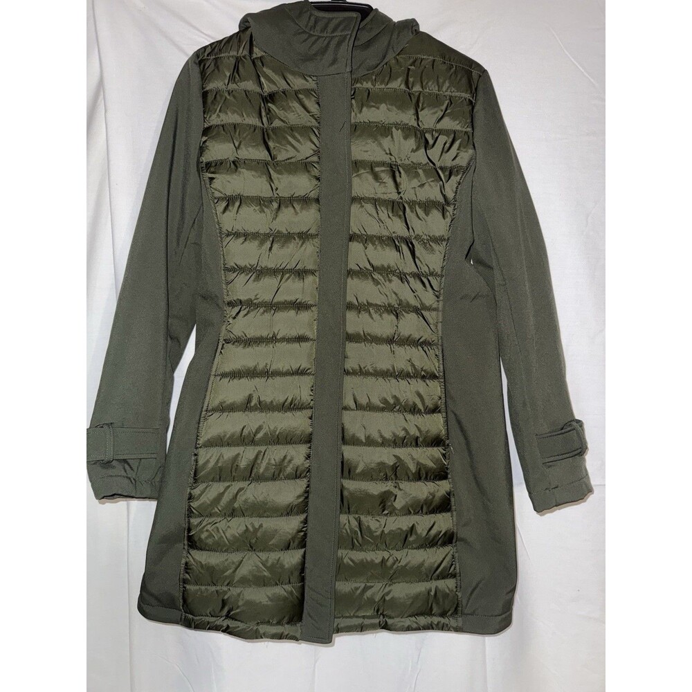 Gallery New York. Women’s Medium Long Green Coat.